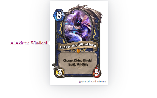 AutocardAnywhere Screenshot - Hearthstone